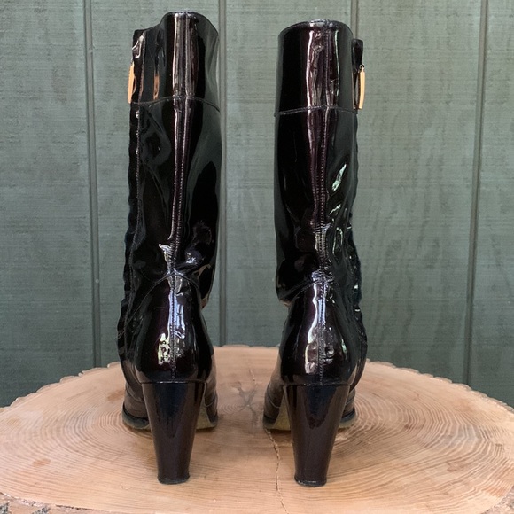 Rare Petusco Spain Patent Leather Boots - Picture 3 of 11